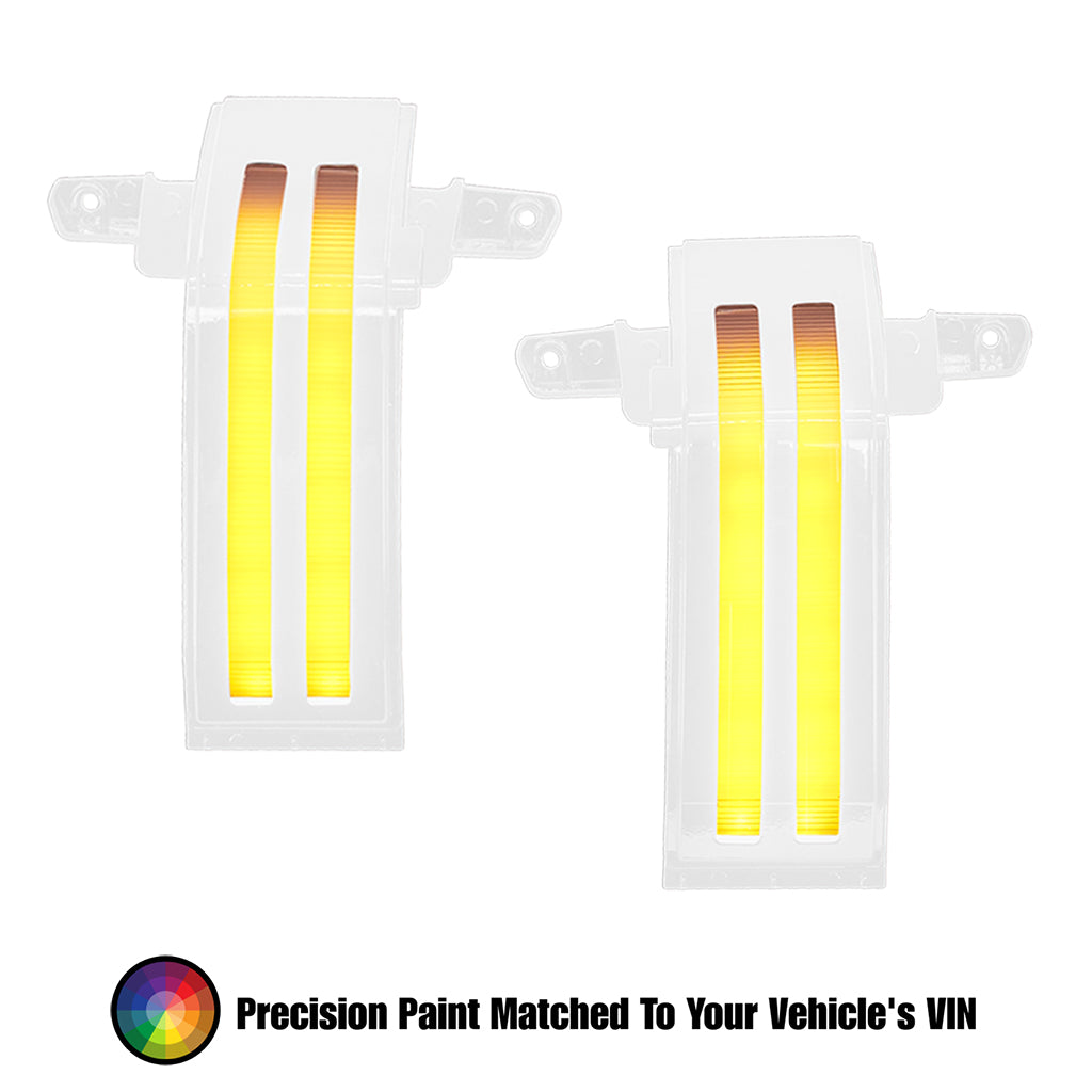 Tow Mirror Switchback Marker Lights for 2014-2019 Chevy Silverado & GMC Sierra – Painted (VIN matched), Clear