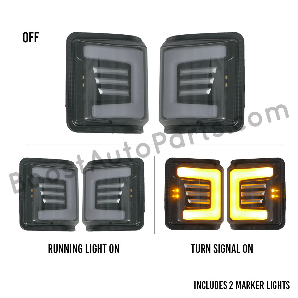 Ford Tow Mirror Replacement Lights (2008 Style) – Unpainted, Signal Only