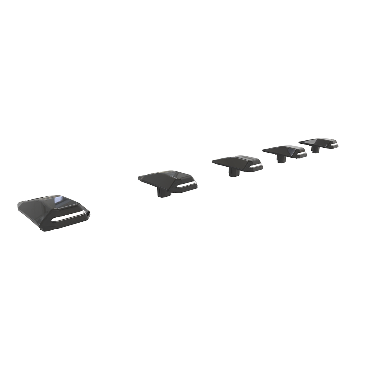 S-Series LED cab lights for 2019-2026 Dodge Ram 2500 / 3500 – Universal Black, Running Light Only (White)