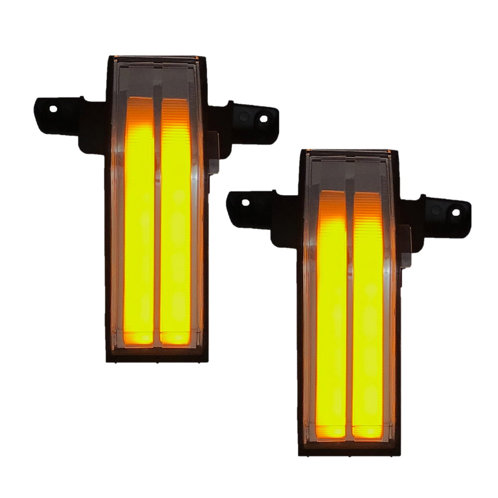 Tow Mirror Switchback Marker Lights for 2014-2019 Chevy Silverado & GMC Sierra – Unpainted, Clear