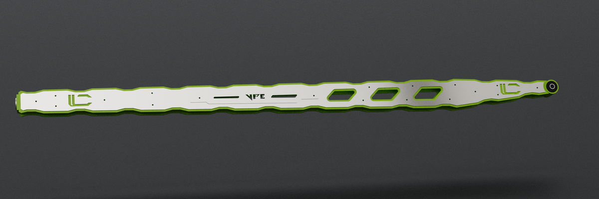 OG Style ladder bar, side view with custom name plate (render)