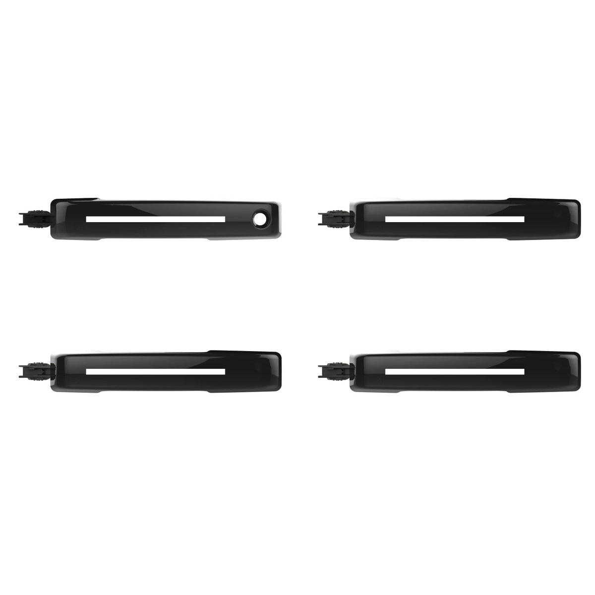 ION Series LED door handles for 2021-2026 Ford F-150 – Universal Black, without passive entry