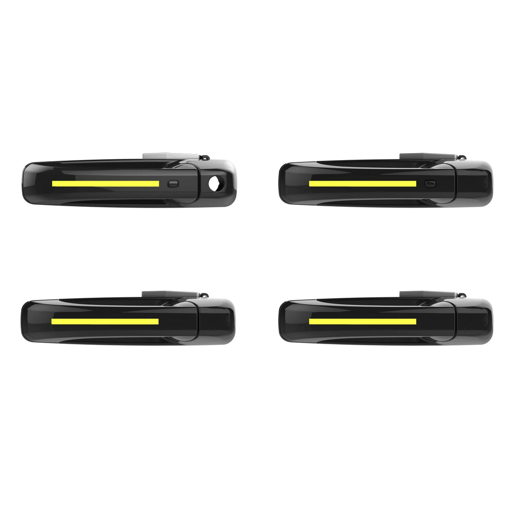 ION Series LED door handles for 2009-2018 Dodge Ram 1500 – Universal Black, with passive entry