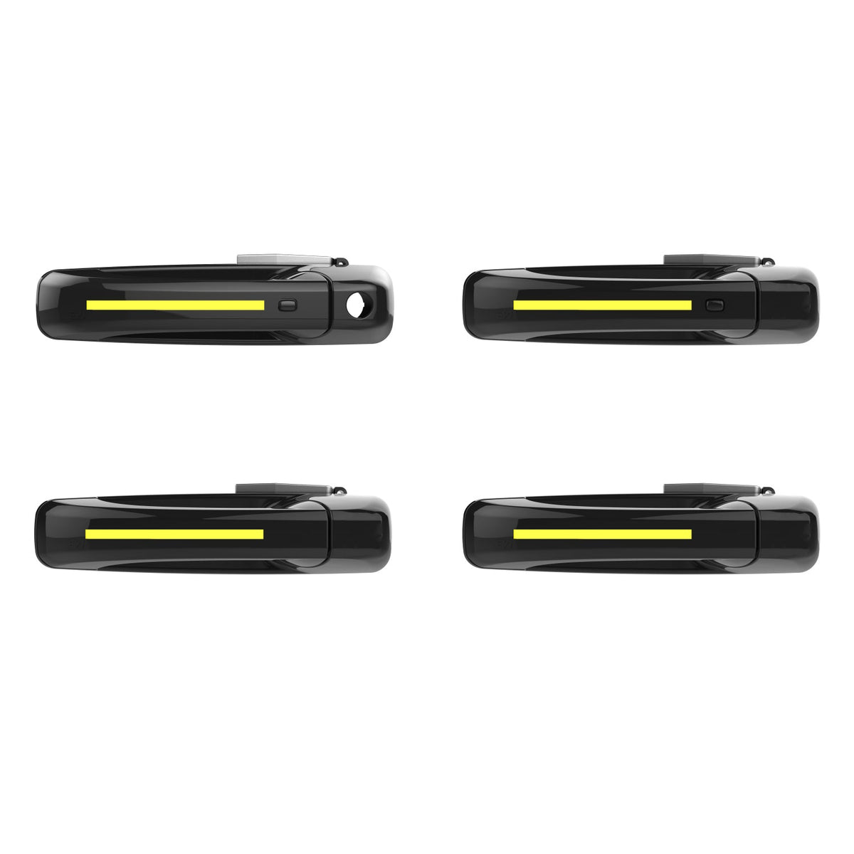 ION Series LED door handles for 2009-2018 Dodge Ram 1500 – Universal Black, with passive entry