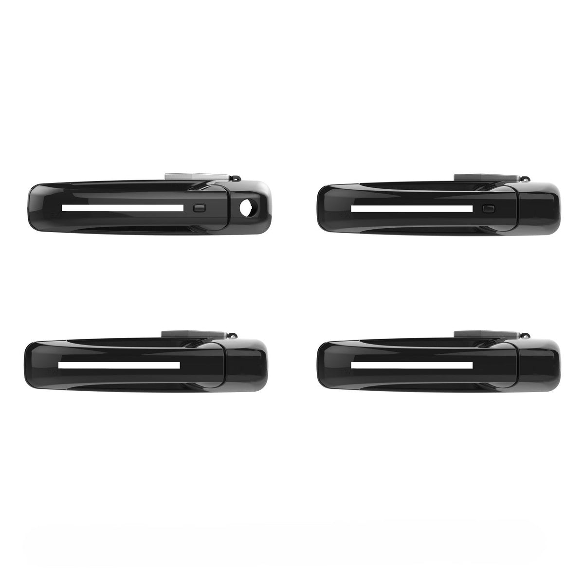 ION Series LED door handles for 2009-2018 Dodge Ram 1500 – Universal Black, with passive entry