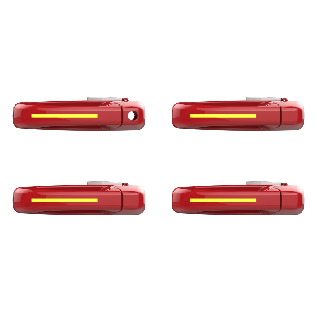 ION Series LED door handles for 2019-2026 Dodge Ram 2500/3500 – Painted (VIN matched), without passive entry