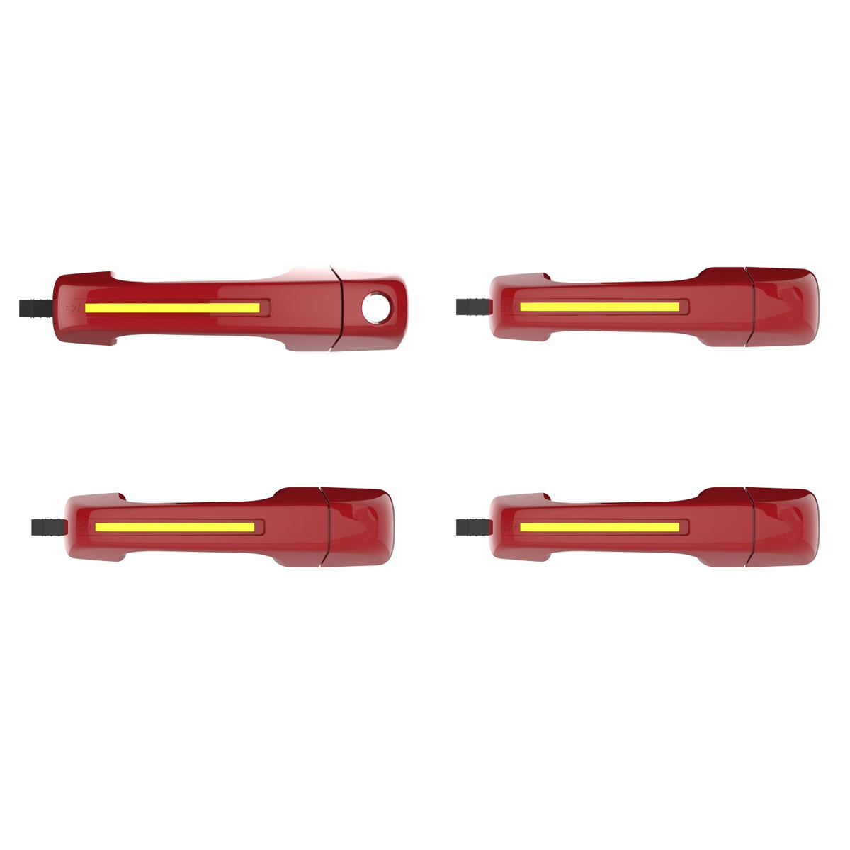 ION Series LED door handles for 2019-2024 Dodge Ram 1500 – Painted (VIN matched), without passive entry