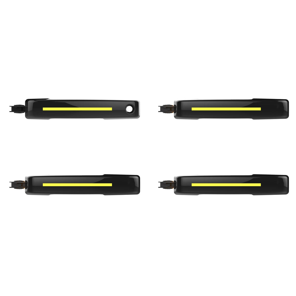 ION Series LED door handles for 2021-2026 Ford F-150 – Universal Black, without passive entry