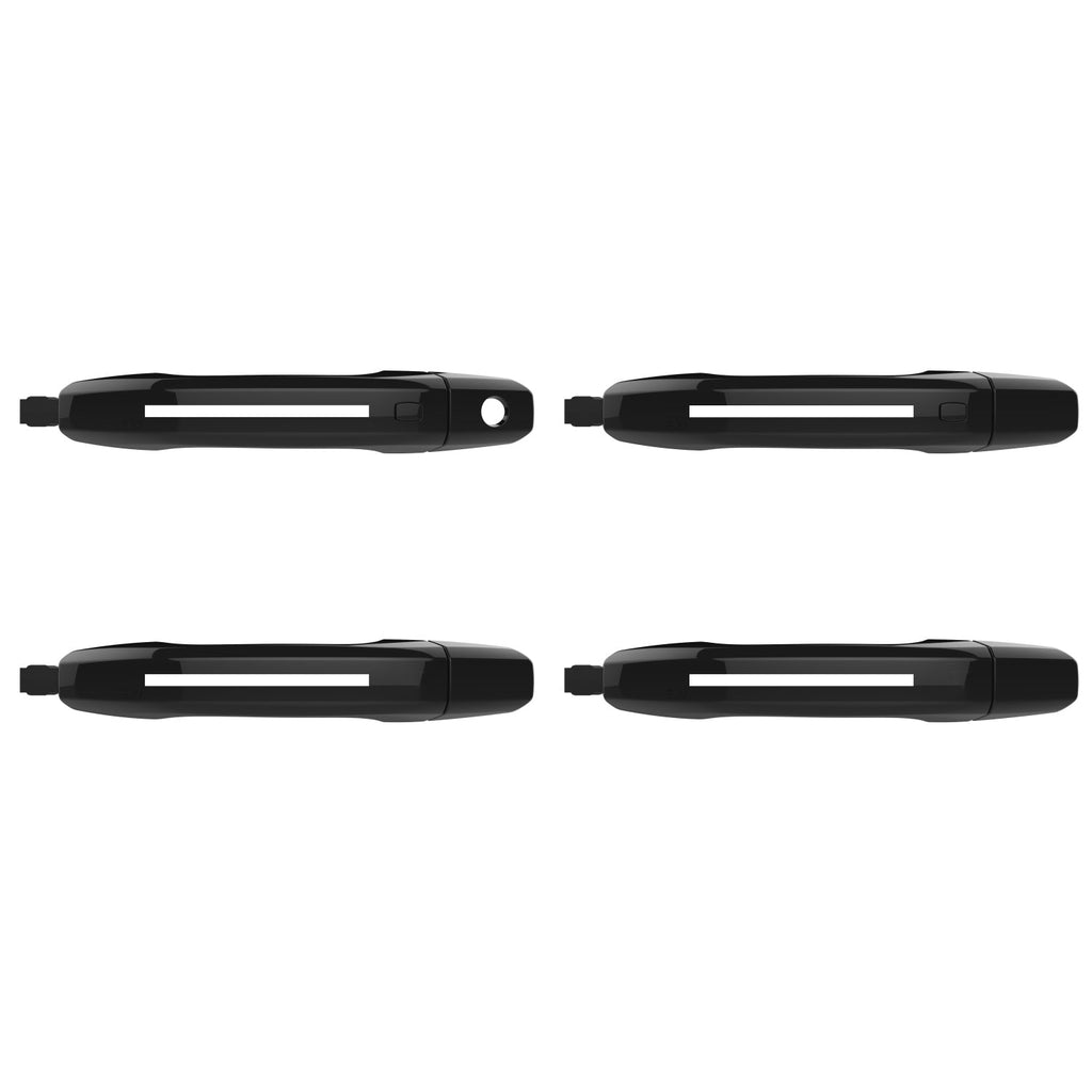 ION Series LED door handles for 2019-2026 Chevy Silverado & GMC Sierra 1500 – Universal Black, with passive entry
