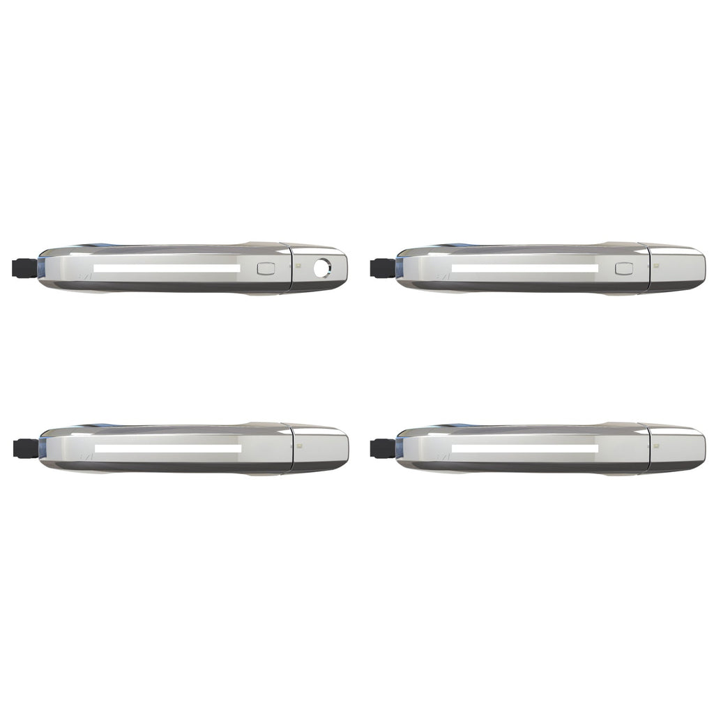 ION Series LED door handles for 2019-2026 Chevy Silverado & GMC Sierra 1500 – Chrome, with passive entry
