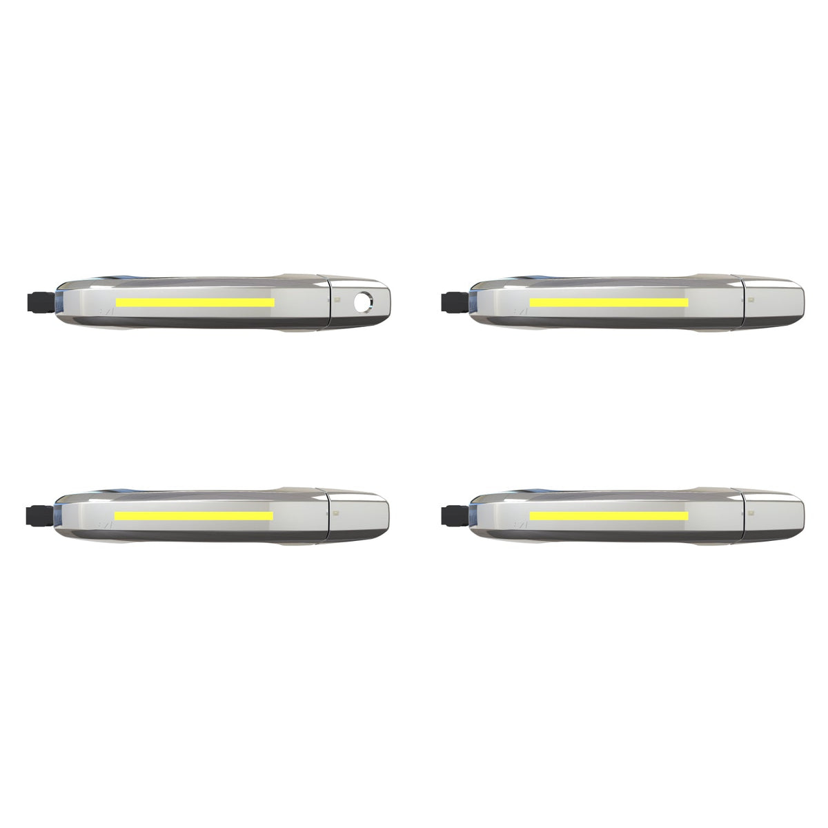 ION Series LED door handles for 2019-2026 Chevy Silverado & GMC Sierra 1500 – Chrome, without passive entry
