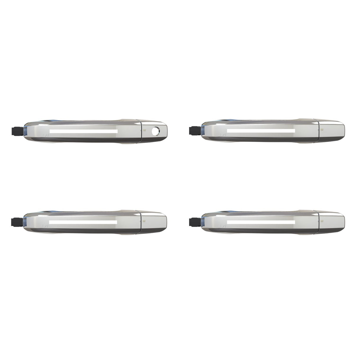 ION Series LED door handles for 2019-2026 Chevy Silverado & GMC Sierra 1500 – Chrome, without passive entry