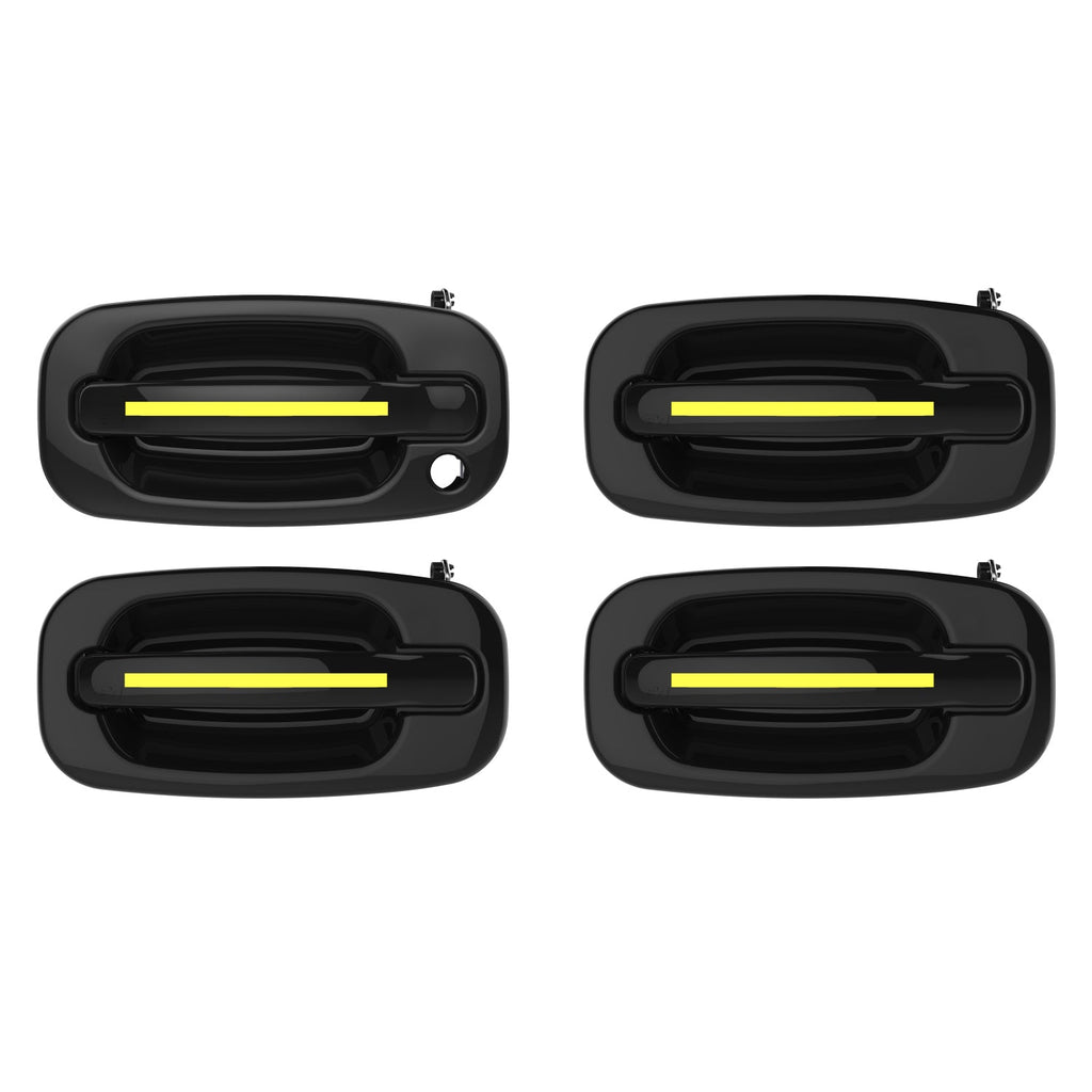 ION Series LED door handles for 1999-2007 Chevy Silverado/GMC Sierra & SUVs – Universal Black