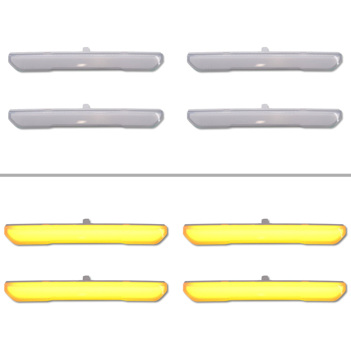 2023-2026 GMC Canyon fender lights – Frosted, unpainted, full length LED