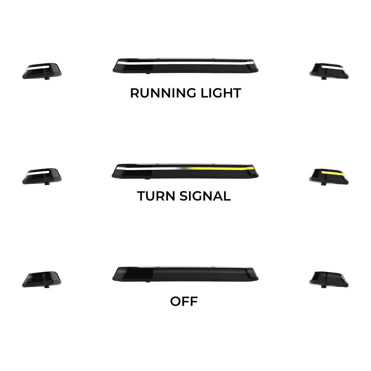 S-Series LED cab lights for 1999-2007 Chevy Silverado & GMC Sierra 2500/3500
