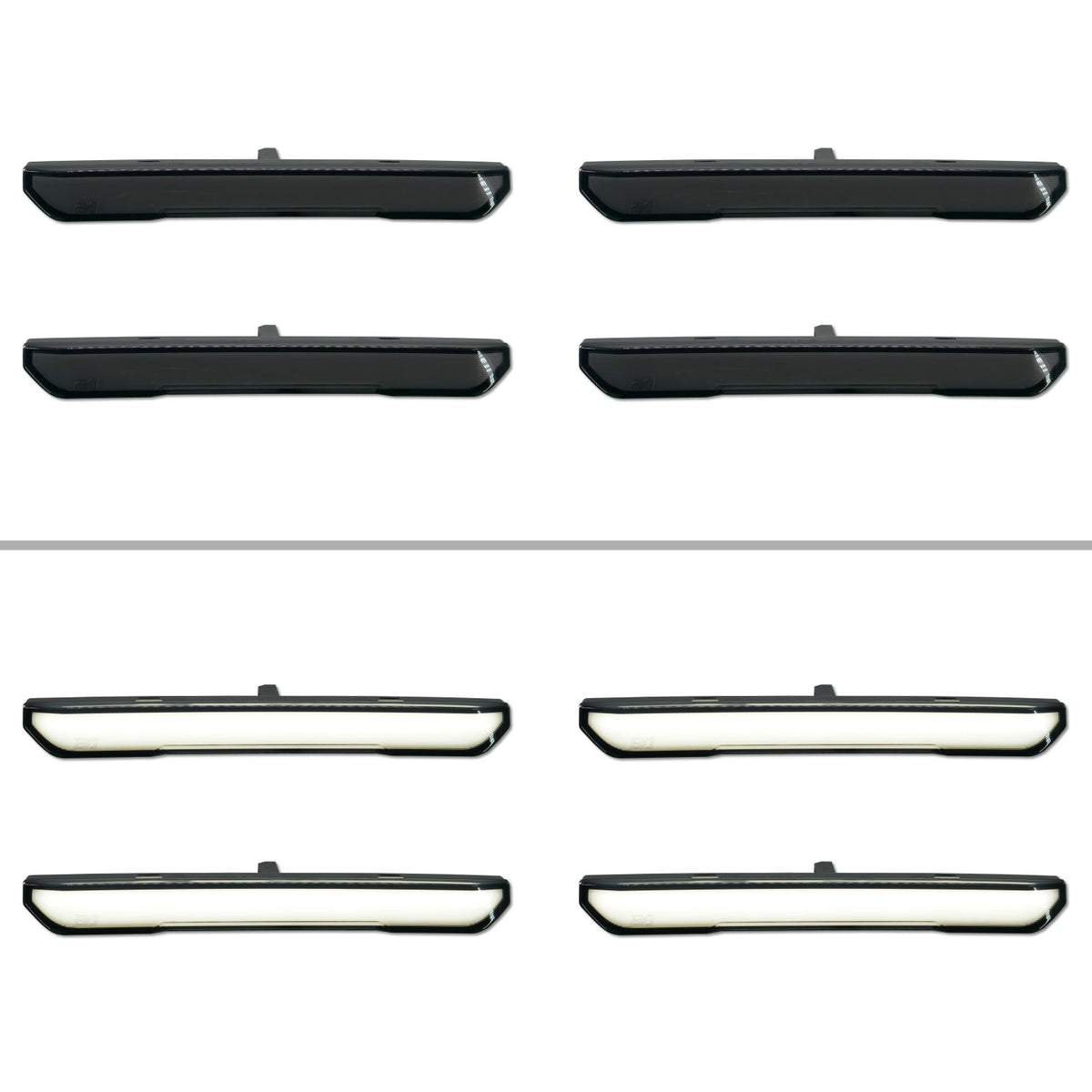 2023-2026 GMC Canyon fender lights – Smoked, full length LED, white running light